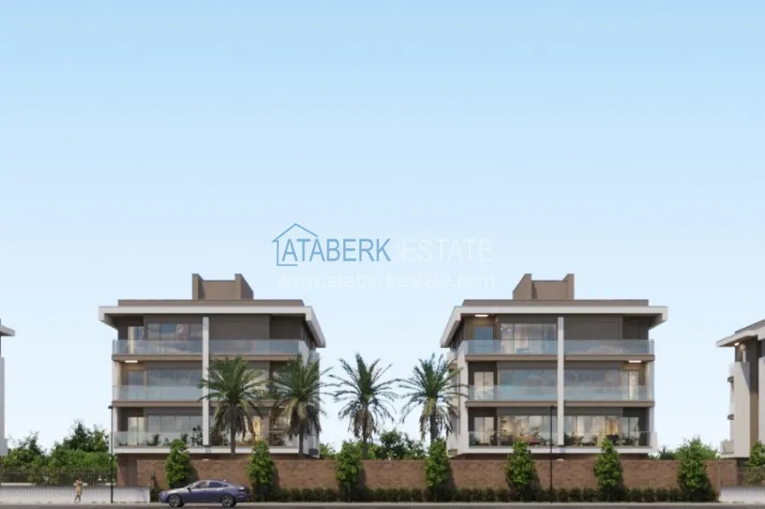 Real estate from a developer in Antalya — residential complex under construction in Konyaalti 3 