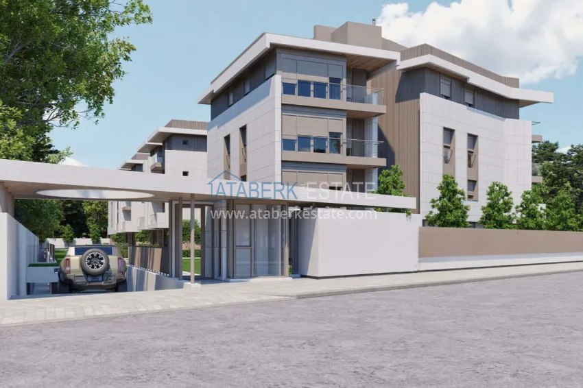 Real estate from a developer in Antalya — residential complex under construction in Konyaalti 4 