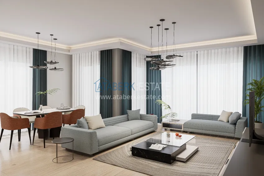 Purchase Real estate from a developer in Antalya — residential complex under construction in Konyaalti 55 