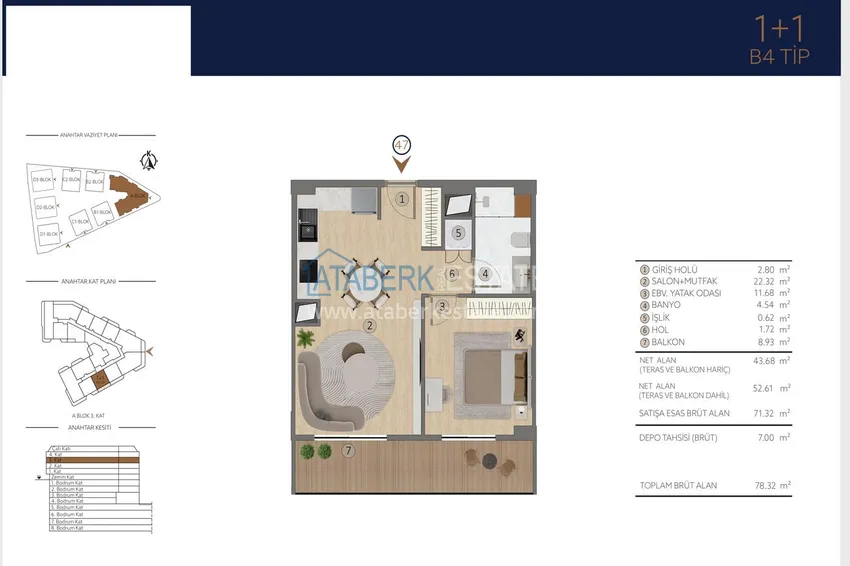 Buy cheap Apartments in Istanbul for citizenship - a new elite project in the Etiler district, Besiktas 7 