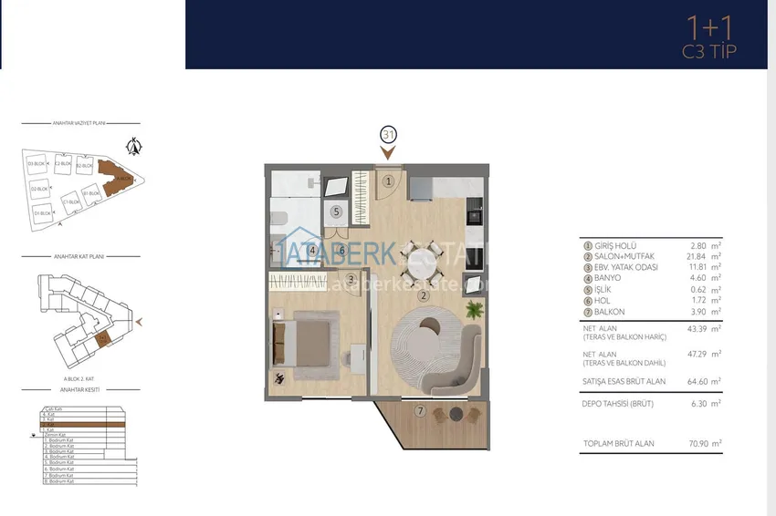 Buy cheap Apartments in Istanbul for citizenship - a new elite project in the Etiler district, Besiktas 9 