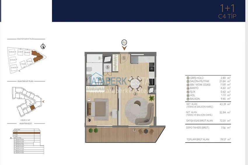 Buy cheap Apartments in Istanbul for citizenship - a new elite project in the Etiler district, Besiktas 10 