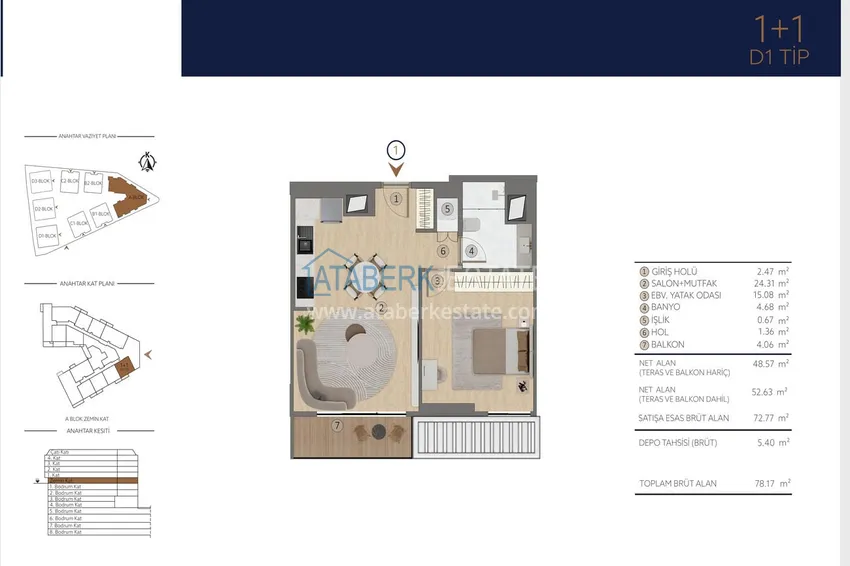 Buy cheap Apartments in Istanbul for citizenship - a new elite project in the Etiler district, Besiktas 11 