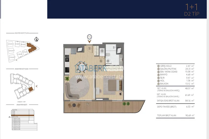 Buy cheap Apartments in Istanbul for citizenship - a new elite project in the Etiler district, Besiktas 12 