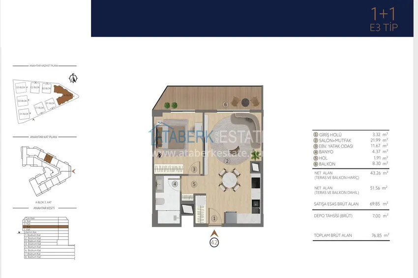 Buy cheap Apartments in Istanbul for citizenship - a new elite project in the Etiler district, Besiktas 15 