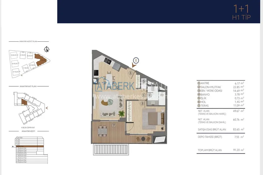 Buy cheap Apartments in Istanbul for citizenship - a new elite project in the Etiler district, Besiktas 21 