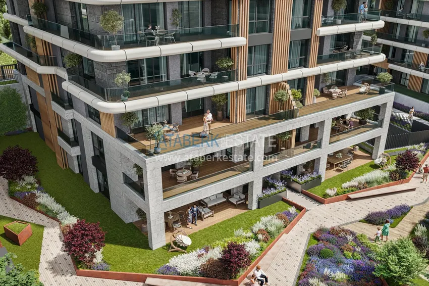 Apartments in Istanbul for citizenship - a new elite project in the Etiler district, Besiktas 12 