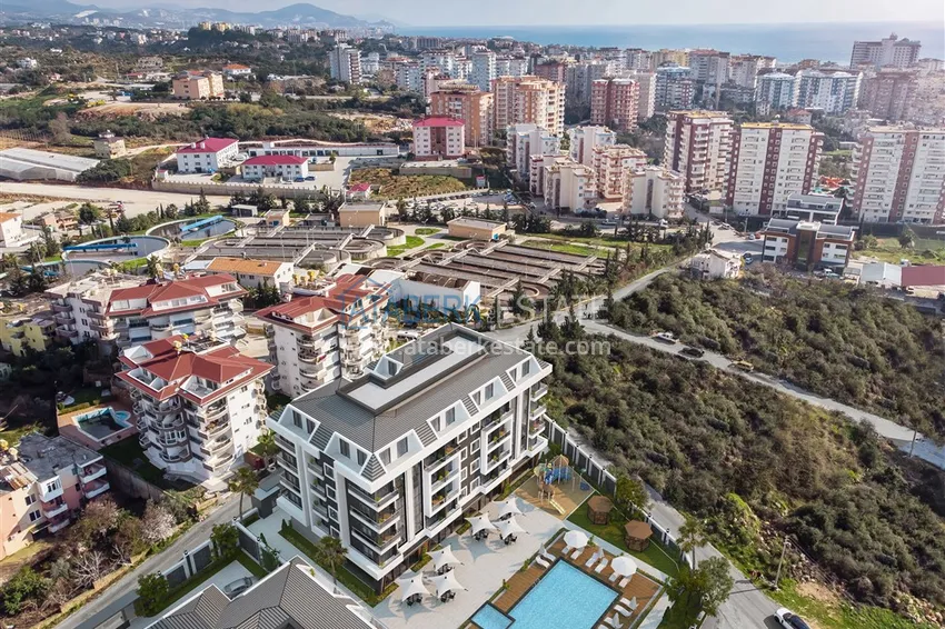 Turnkey 1+1 apartment in Alanya, Oba district — property for a residence permit 1 