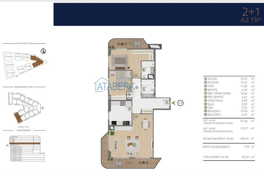 Buy cheap Apartments in Istanbul for citizenship - a new elite project in the Etiler district, Besiktas 28 