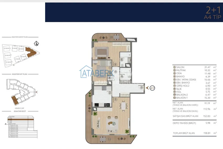 Buy cheap Apartments in Istanbul for citizenship - a new elite project in the Etiler district, Besiktas 30 