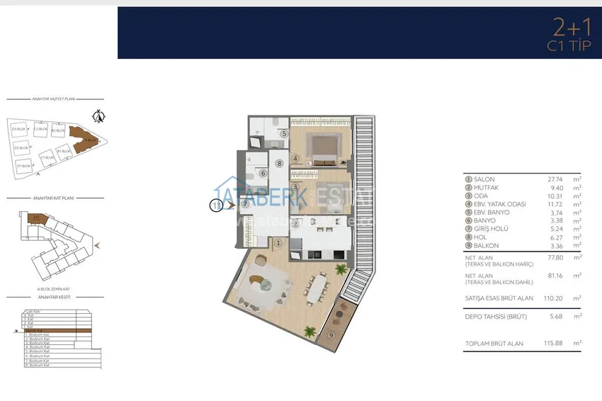 Buy cheap Apartments in Istanbul for citizenship - a new elite project in the Etiler district, Besiktas 32 