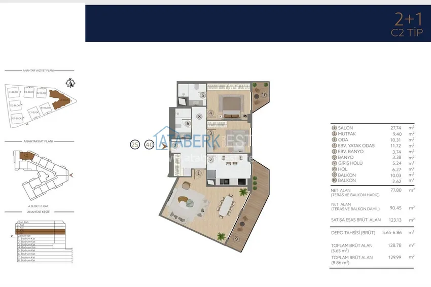 Buy cheap Apartments in Istanbul for citizenship - a new elite project in the Etiler district, Besiktas 33 