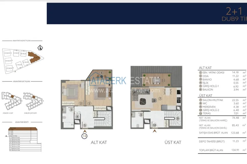 Buy cheap Apartments in Istanbul for citizenship - a new elite project in the Etiler district, Besiktas 53 