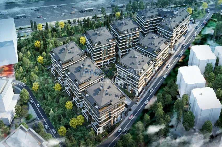 Apartments in Istanbul for citizenship - a new elite project in the Etiler district, Besiktas 2 