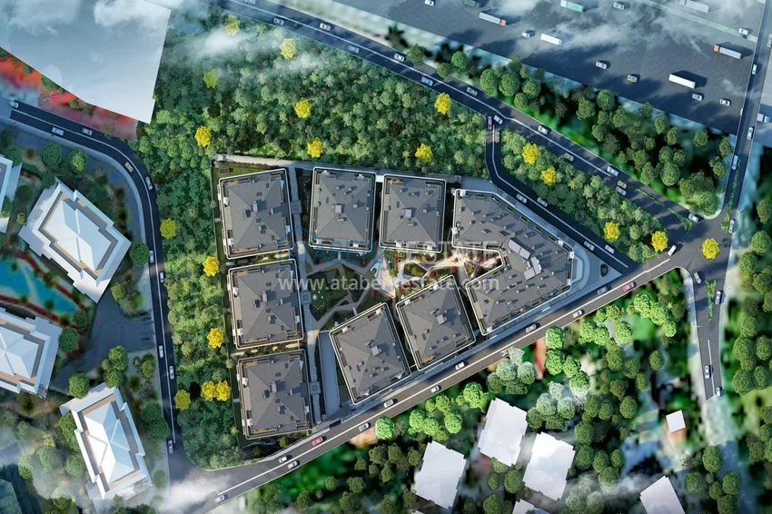 Apartments in Istanbul for citizenship - a new elite project in the Etiler district, Besiktas 3 