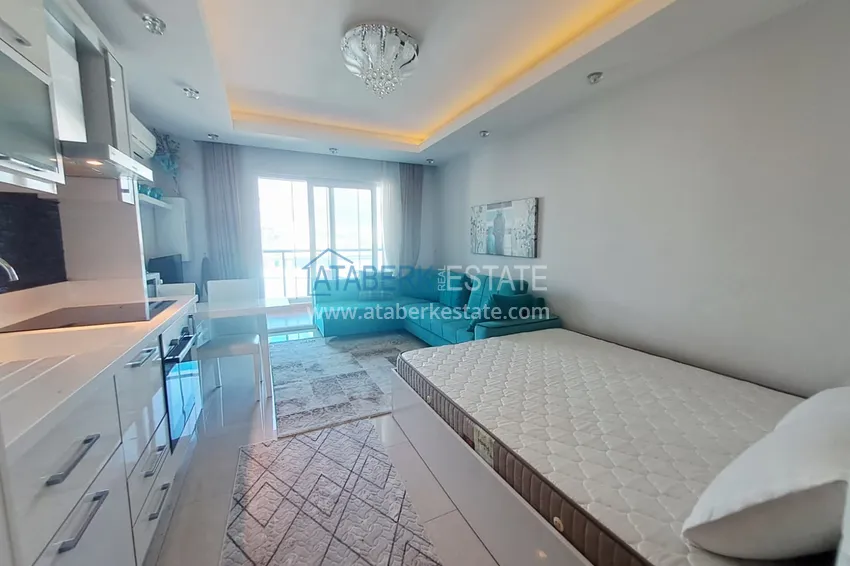 Purchase  Studio in Alanya, Mahmutlar district — turnkey with a glazed balcony and mountain views 2 