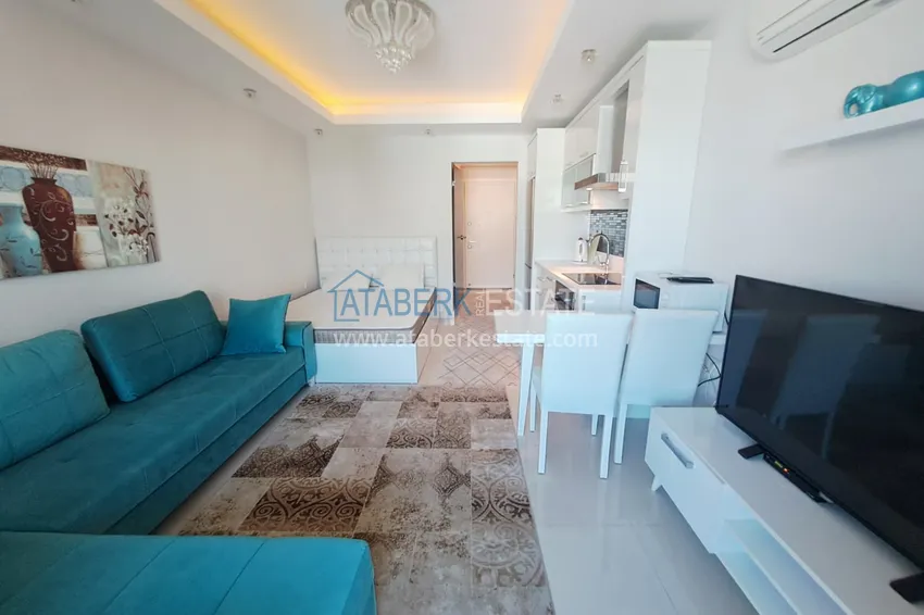 Purchase  Studio in Alanya, Mahmutlar district — turnkey with a glazed balcony and mountain views 4 