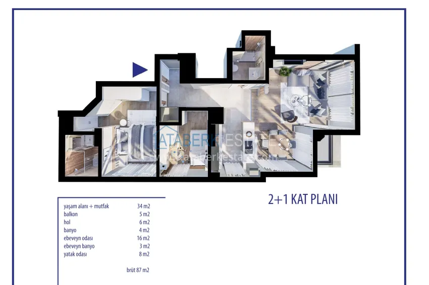 Buy cheap Modern apartments in Antalya, Lara - Çağlayan district. Investment property from the developer 3 
