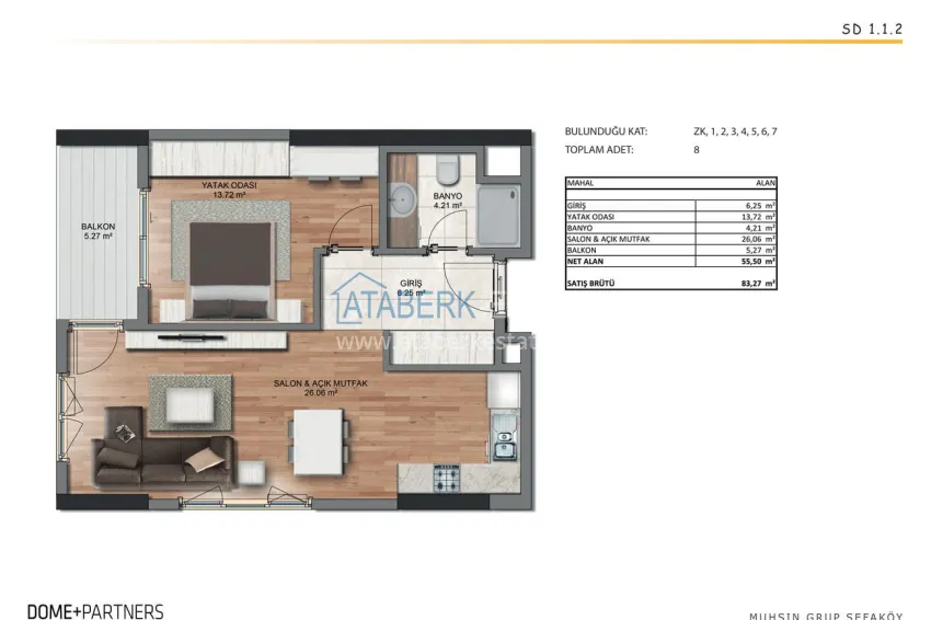 Buy cheap Investment apartments in Istanbul — apartments from a developer with guaranteed rent 2 