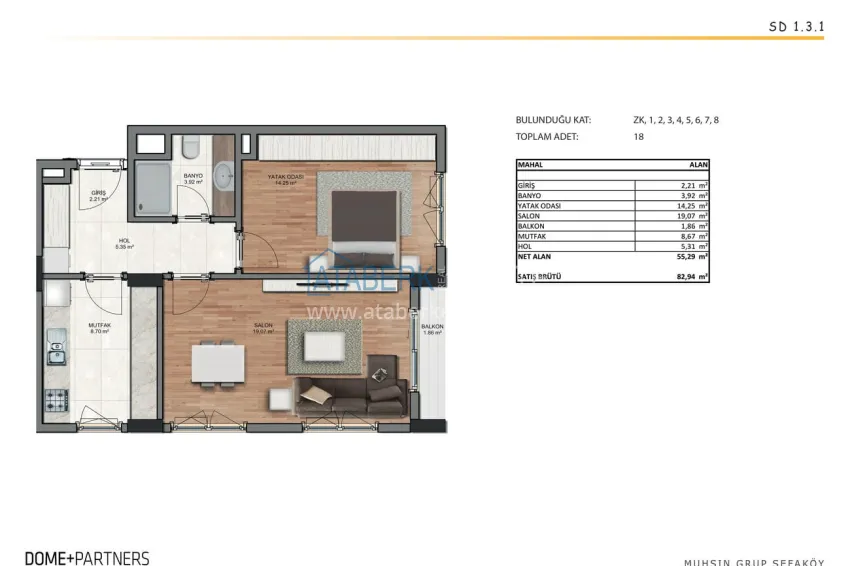 Buy cheap Investment apartments in Istanbul — apartments from a developer with guaranteed rent 7 