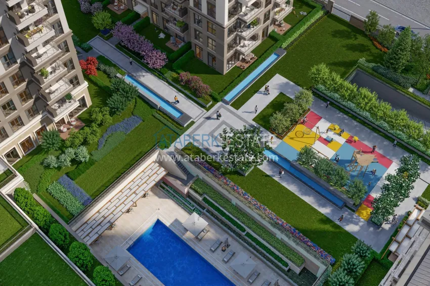 Citizenship real estate in Istanbul — a modern residential complex in the Kucukcekmece district 7 