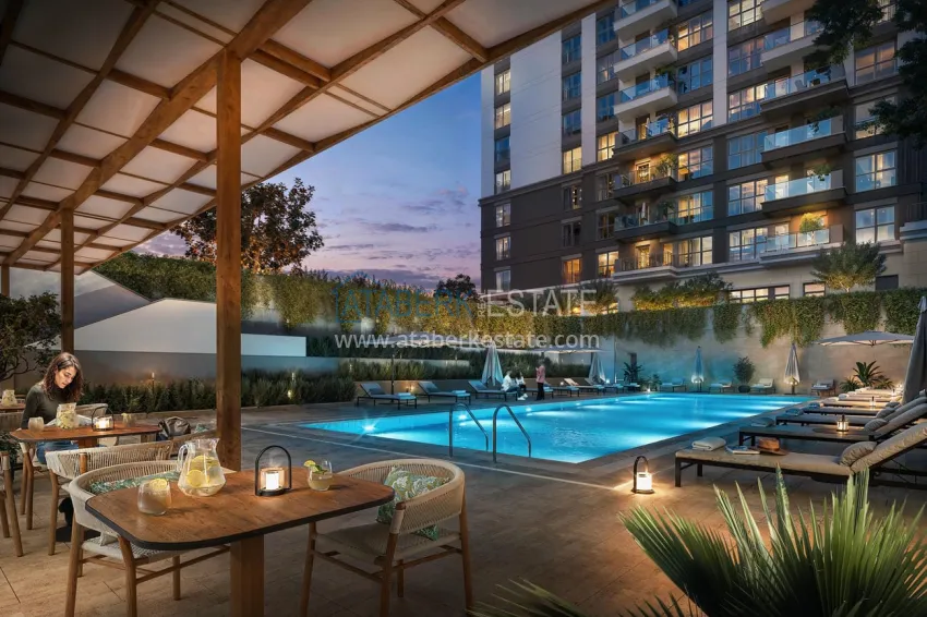 Citizenship real estate in Istanbul — a modern residential complex in the Kucukcekmece district 8 