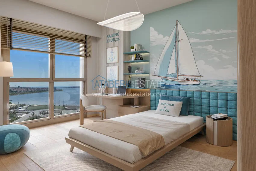 Purchase Citizenship real estate in Istanbul — a modern residential complex in the Kucukcekmece district 9 