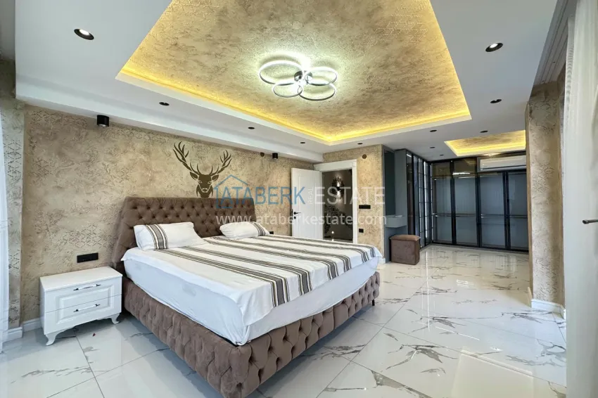 Purchase Luxury triplex villa with sea and fortress views in Alanya, Tepe district - suitable for obtaining citizenship 12 