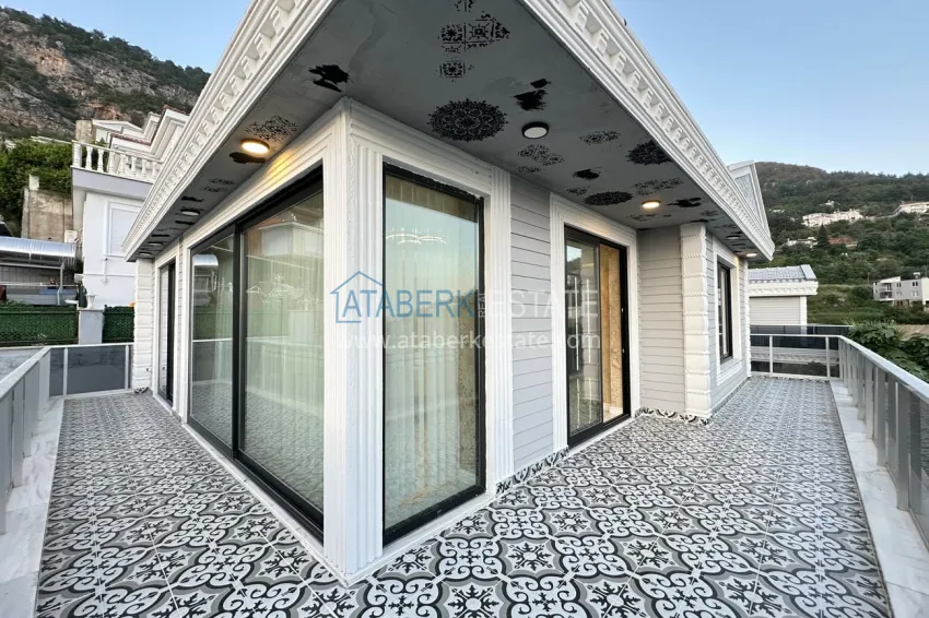 Purchase Luxury triplex villa with sea and fortress views in Alanya, Tepe district - suitable for obtaining citizenship 29 