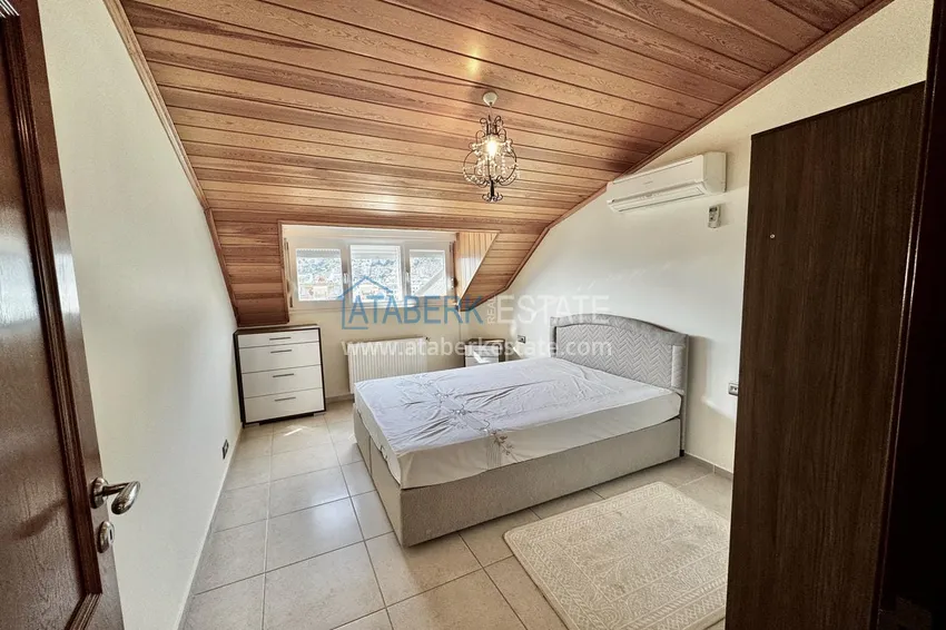 Purchase  Spacious panoramic penthouse duplex in the center of Alanya — furnished and equipped with a sauna, suitable for a residence permit  15 
