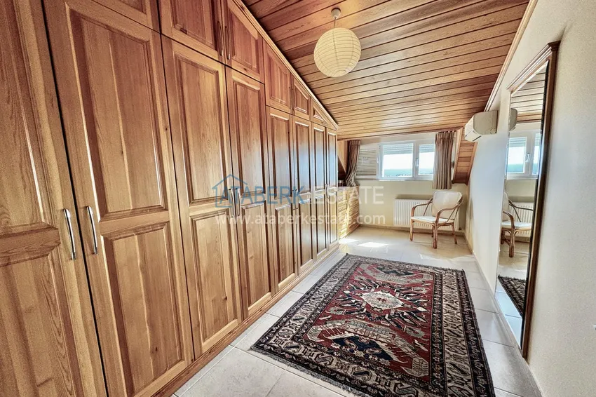 Purchase  Spacious panoramic penthouse duplex in the center of Alanya — furnished and equipped with a sauna, suitable for a residence permit  21 