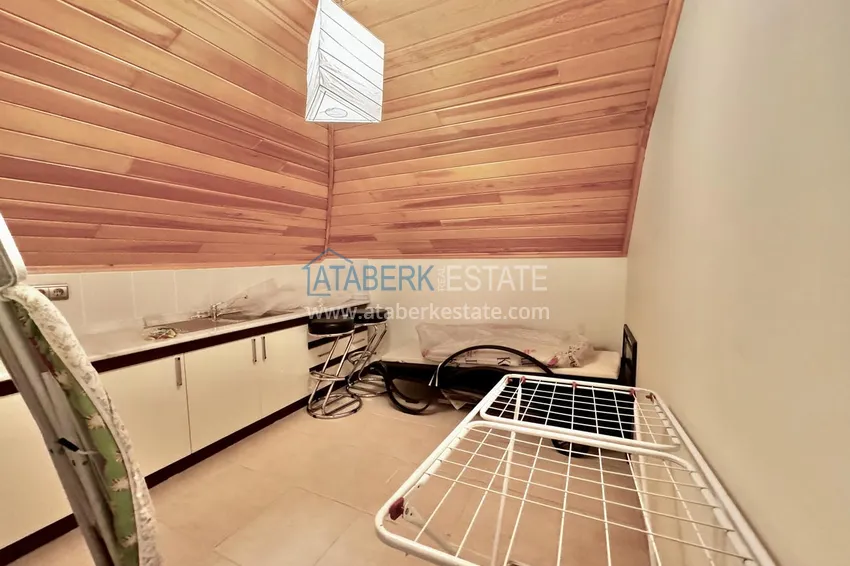 Purchase  Spacious panoramic penthouse duplex in the center of Alanya — furnished and equipped with a sauna, suitable for a residence permit  22 