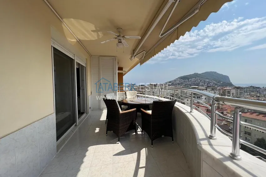 Purchase  Spacious panoramic penthouse duplex in the center of Alanya — furnished and equipped with a sauna, suitable for a residence permit  28 