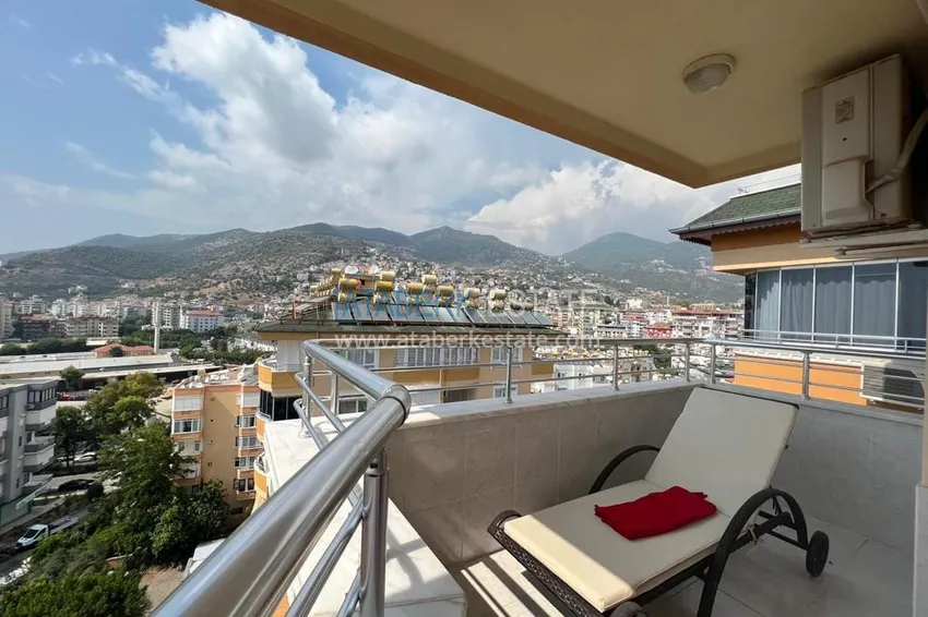 Purchase  Spacious panoramic penthouse duplex in the center of Alanya — furnished and equipped with a sauna, suitable for a residence permit  29 