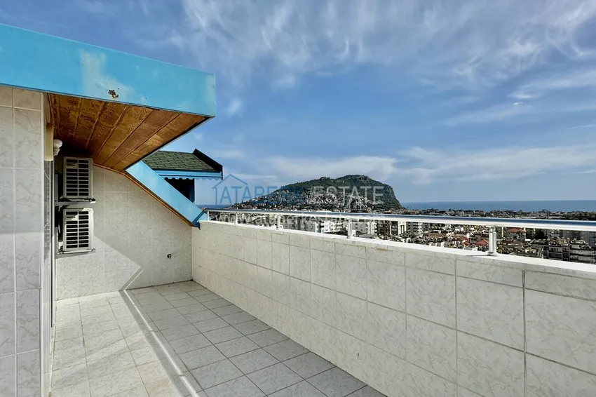 Purchase  Spacious panoramic penthouse duplex in the center of Alanya — furnished and equipped with a sauna, suitable for a residence permit  31 