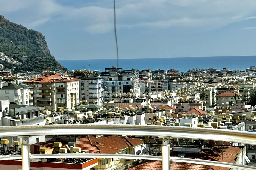 Purchase  Spacious panoramic penthouse duplex in the center of Alanya — furnished and equipped with a sauna, suitable for a residence permit  32 