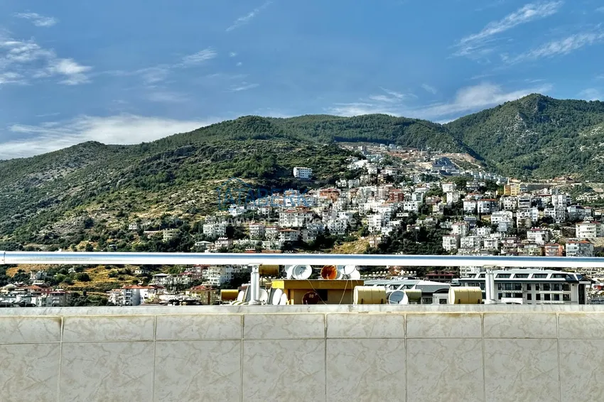 Purchase  Spacious panoramic penthouse duplex in the center of Alanya — furnished and equipped with a sauna, suitable for a residence permit  33 