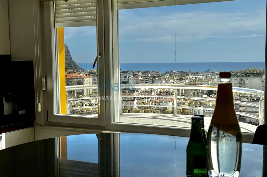Purchase  Spacious panoramic penthouse duplex in the center of Alanya — furnished and equipped with a sauna, suitable for a residence permit  12 