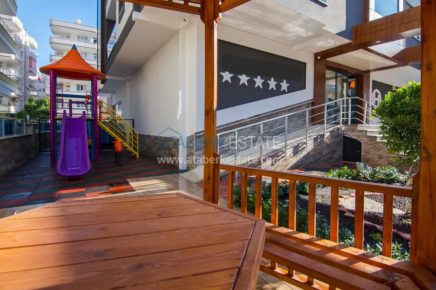 2+1 apartment with furniture and partial sea view — Alanya, Mahmutlar district  13 