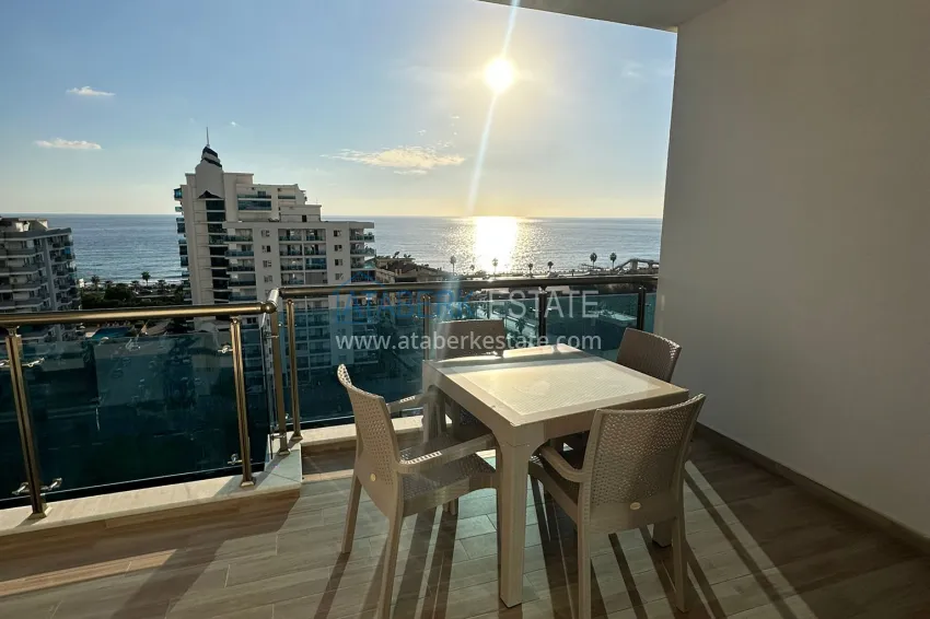 Purchase 1+1 apartment with sea view in Mahmutlar — turnkey, 70 m², second coastline 15 