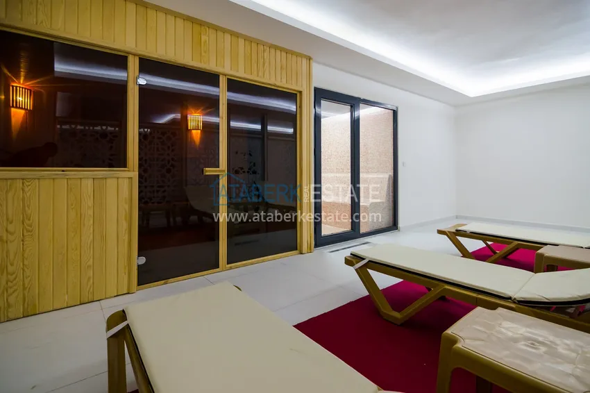 2+1 apartment with furniture and partial sea view — Alanya, Mahmutlar district  28 