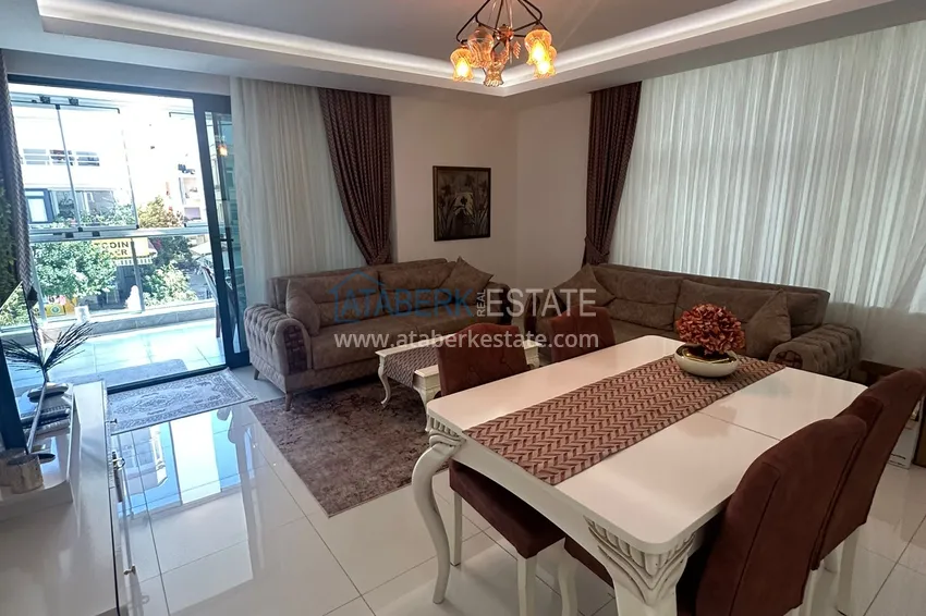 Purchase  2+1 apartment with furniture and partial sea view — Alanya, Mahmutlar district  4 