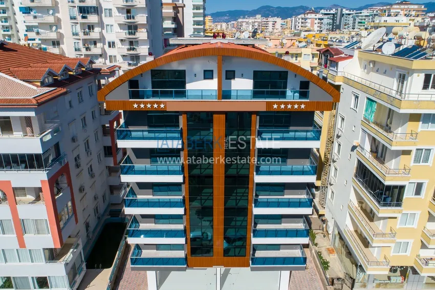 2+1 apartment with furniture and partial sea view — Alanya, Mahmutlar district  5 