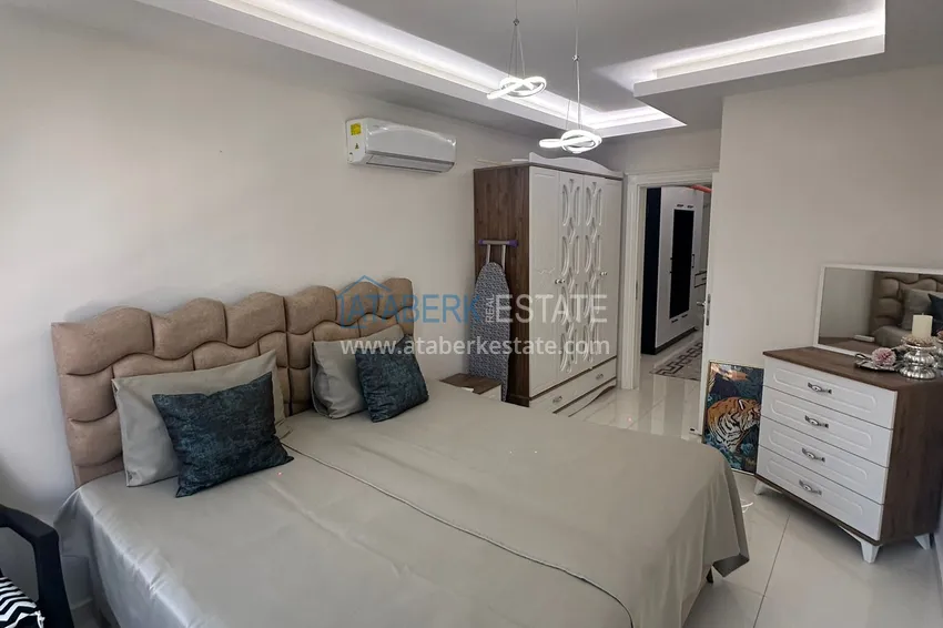 Purchase  2+1 apartment with furniture and partial sea view — Alanya, Mahmutlar district  8 