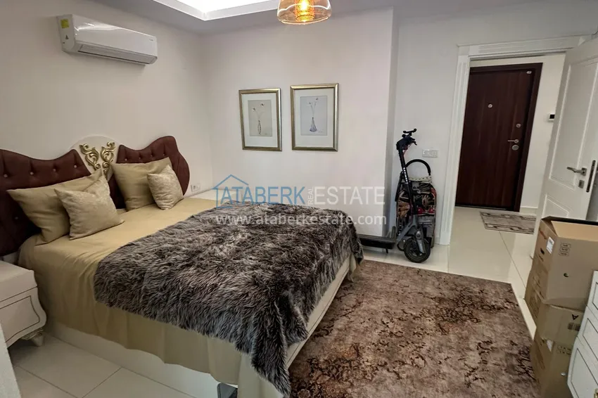 Purchase  2+1 apartment with furniture and partial sea view — Alanya, Mahmutlar district  9 