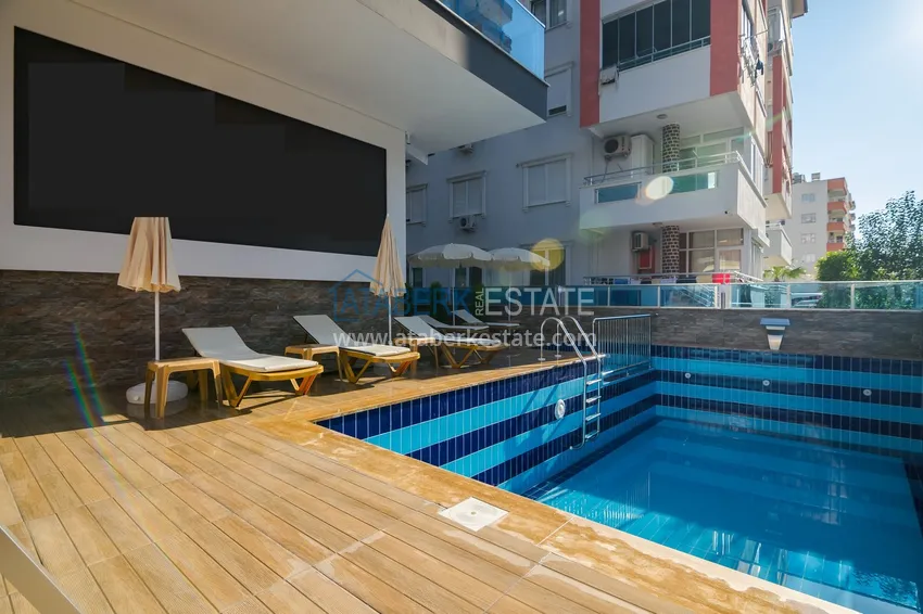 2+1 apartment with furniture and partial sea view — Alanya, Mahmutlar district  7 