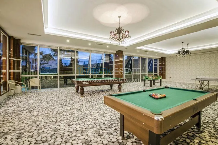 4+1 duplex with garden in Kargicak — furnished, in a luxury complex 17 