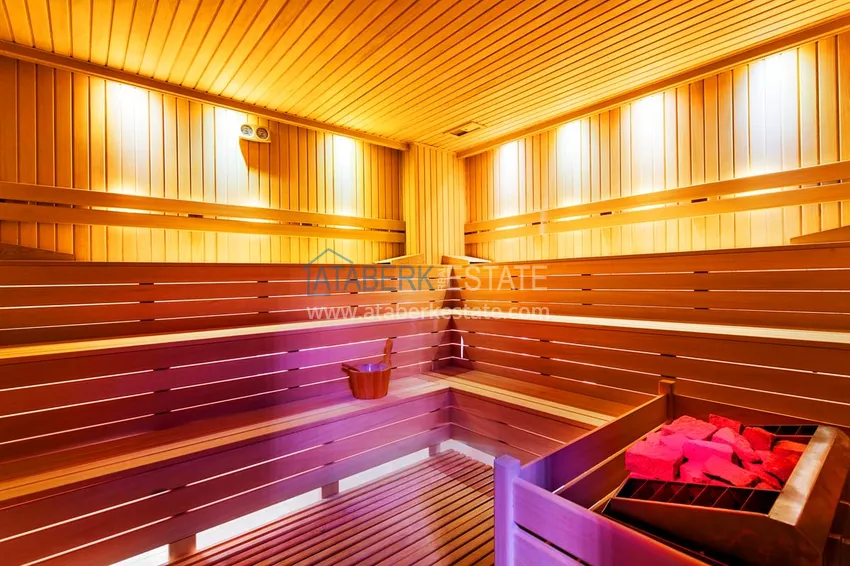 4+1 duplex with garden in Kargicak — furnished, in a luxury complex 26 