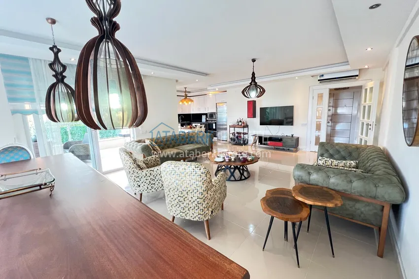 Purchase  4+1 duplex with garden in Kargicak — furnished, in a luxury complex 9 