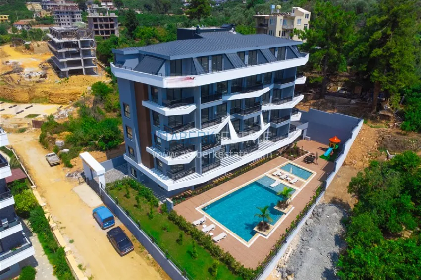 1+1 apartment in Alanya, Oba district — with a short-term rental permit 2 